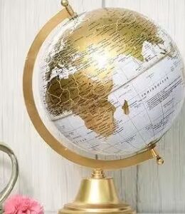 Private Label Picfest Decorative World Globe for Home Decor Gift Items
