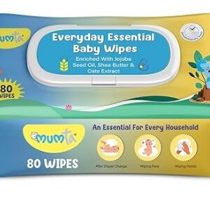 Mumta Everyday Essential Baby Wipes With Lid 72 pc
