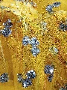 Private Label Girls Yellow Frock Free Size