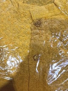 Private Label Boys Kurta Pant Set Yellow And White 34 Size
