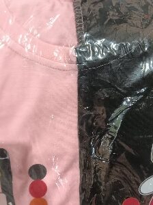 Private Label Girls Pink Black T Shirts L Size