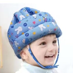 Private Label Baby Infant Toddler Helmet No Bump Safety Head Cushion Bumper Bonnet Adjustable Protective Blue