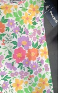 Pine Kids CGirls MidiKnee Length Casual DressTShirt With Floral Print White Multicolor size 10 to 11 years