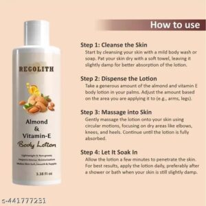 Regolith Almond Vitamin E Body Lotion Skin Whitening Body