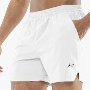 Private Label Mens Shorts with Quick Dry Tech Half Pant Size 30 White