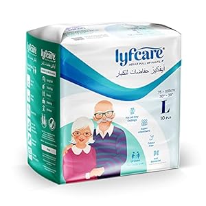 Lyfcare Adult Diapers Large Size L 10 Units