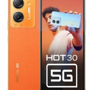 Infinix HOT 30 5G Miami Orange 128 GB 8 GB RAM IMEI 1 350360935276786 IMEI 2 350360935276794 WITHOUT BOX AND CHARGER