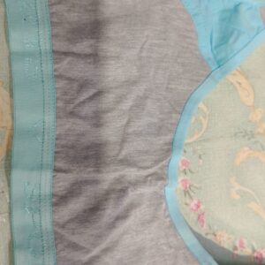 Private Label Grey And Sky Blue 36 Size Sports Bra