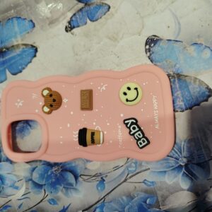 realme 9i back kitty cover pink