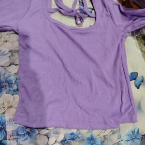 Private Label womans stylish top purple colour s size