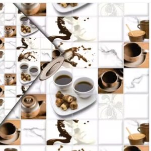 SDM wallpapers Kitchen Wallpaper Roll For Kitchen Wall Sticker 40x200cm Oil Proof and Water Proof Self Adhesive Wallpaper