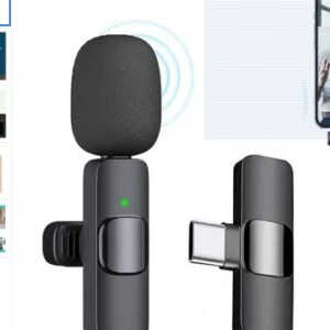 Private Label BASS BLING K8 Collar Wireless Mic for Youtubers Video Recording Live Streaming Microphone