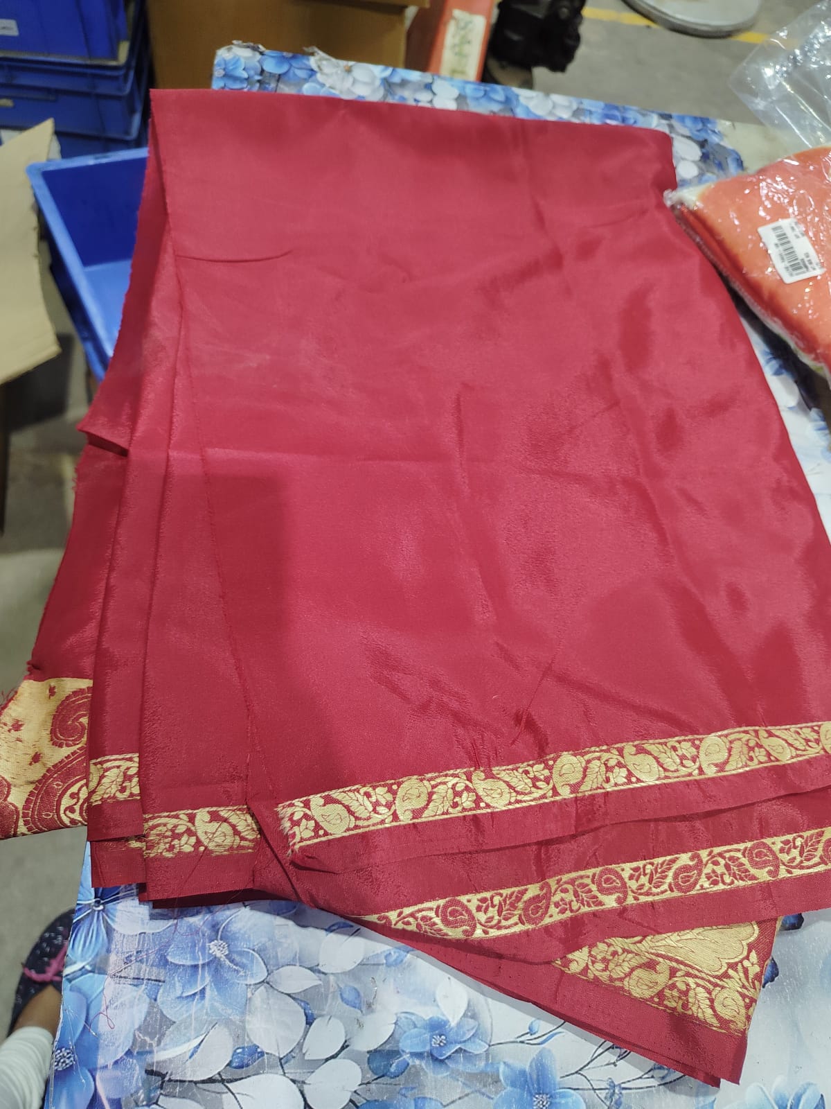 Private Label Fancy Lycra Chiffon Saree for Women with Jacquard Border and Blouse Lightweight Stylish Saree for Party Wedding and Casual Wear PINK