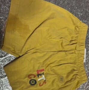 Private Label Cute Baby Boy Short Half Pant Size 3 To 4M Yellow