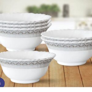 Larah by Borosil Classic Veg Bowl Set 6 pc