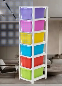 Private Label opesh 6 Layer Plastic Solid Foldable Cabinet Drawer For Storage Any Items Plastic Kitchen Cabinet Finish Color ALL DIY