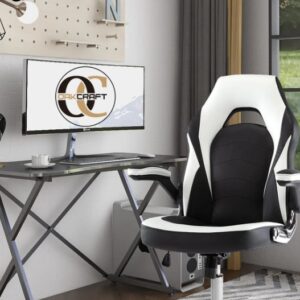 Oakcraft Blaze High Back Leatherette Gaming Chair BLACK