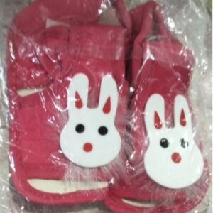 Private Label NEW BORNBABY SHOES RED FREE SIZE