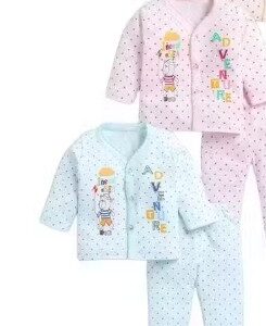 Private Label Boys Girls Cotton Trendy Summer Full Sleeves Nightsuits Pack Of 2