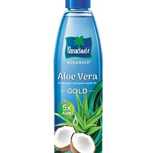 Parachute Advansed Aloe Vera Enriched Coconut Hair Oil Gold With 5X Aloe Vera For Soft Hair 400 ml