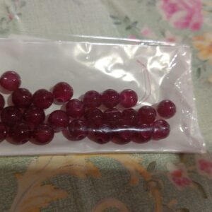 Private Label Round Stone Meroon Crystal 30 Pcs Bracelet Making