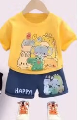 Private Label Cute Baby Boy Dress 12 to 18M Yelow