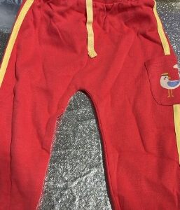 Private Label cUTE bABY Boy Full Pant Free size Red