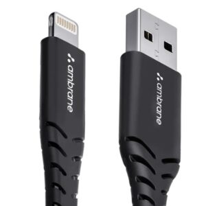Ambraneindia USB to Lightning Cable BLACK
