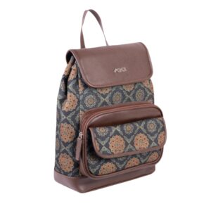 Women Urban Backpack Stylish Durable Multicolour And Brown