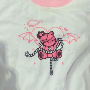 Private Label Womens Crop Top White Colour M Size