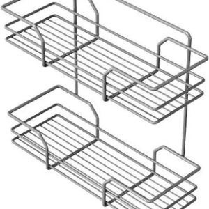 Private Label Steel Bathroom Rack 2 Layers Wall