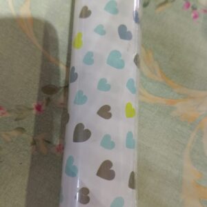 Private Label White Colour Wall wall Paper Heart Degine