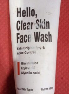 Private Label Hello Clear Skin Clean Uneven Skin Tone for Rtygg Face Wash 100 g