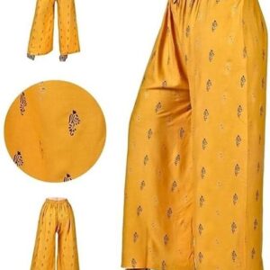 Private Label Trendy girlss Printed Palazzo Pack Of 1 yellow s size