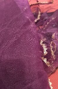 Private Label Womens Net Wine Dupatta