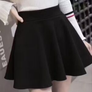 Private Label Black Colour Short Skater For Women