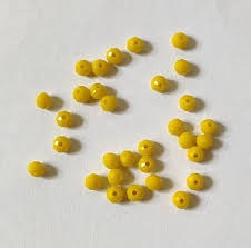 Private Label Yellow Crystal Moti Beads
