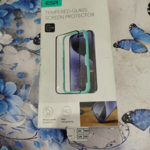 ESR 3 Pack For iPhone 15 Pro Tempered Glass Full Screen Protector 2.5D Curved Edges FullCoverage Military Grade Protection Scratch Resistant Screen Guard