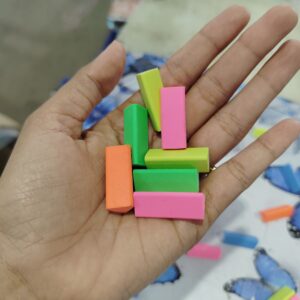 Private Label DOMS Dust Free Coloured Erasers NonToxic Eraser Set of 1 Multicolor