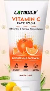 Latibule Vitamin c face wash for Men AND women Skin whitening AND Brightening deep cleaning Anti ageing skin care face wash 50 ml