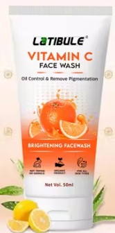 Latibule Vitamin c face wash for Men AND women Skin whitening AND Brightening deep cleaning Anti ageing skin care face wash 50 ml