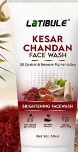 Latibule Kesar Chandan Face Wash Skin Lightening AND de tan face wash Removal Face wash Oil Controal AND Remove Pigmentation de tan face wash Removal Face Wash All Skin Types Face Wash 50ml