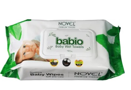 NOVEL BABY WIPES BABIO 80 WIPES PKT