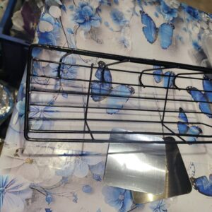 Private Label MOXSTAR Pack Of 1Storage Hook Shelf for Wall SelfAdhesive Multipurpose Bathroom Shelf with HooksTowel Holder RackBathroom AccessoriesWall Mount Black