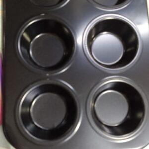 Private Label Black 6 Cup Cake Pan Tin
