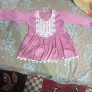 Private Label Short kurti for girls 26 size pink colour