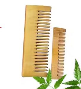 Private Label Original haend Made Neem Wooden Comb