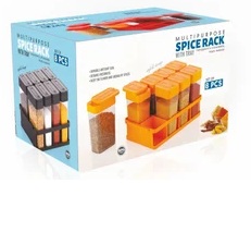 Private Label Buy 8Pcs Spice Shaker Jars Transparent Spice Jar Set Seasoning Box with Lid Seasoning Storage Container for Spice Salt and Pepper Shakers