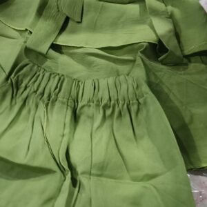 Private Labelbaby girls top Pant set green colour 22 size