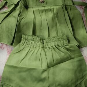 Private Label Baby girls top Pant set green colour 18 size